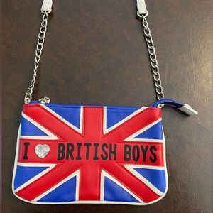 Crossbody purse - I love British boys